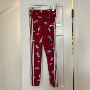 Adidas Red Leggings / Workout Pants